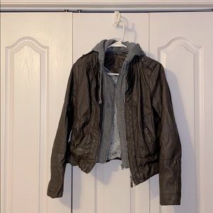Faux leather jacket